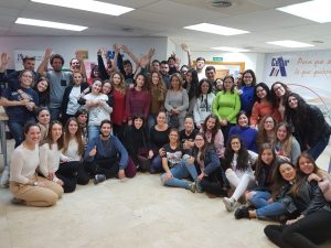 Alumnos de Educación infantil e Integración Social con María López Chicheri de EMPI